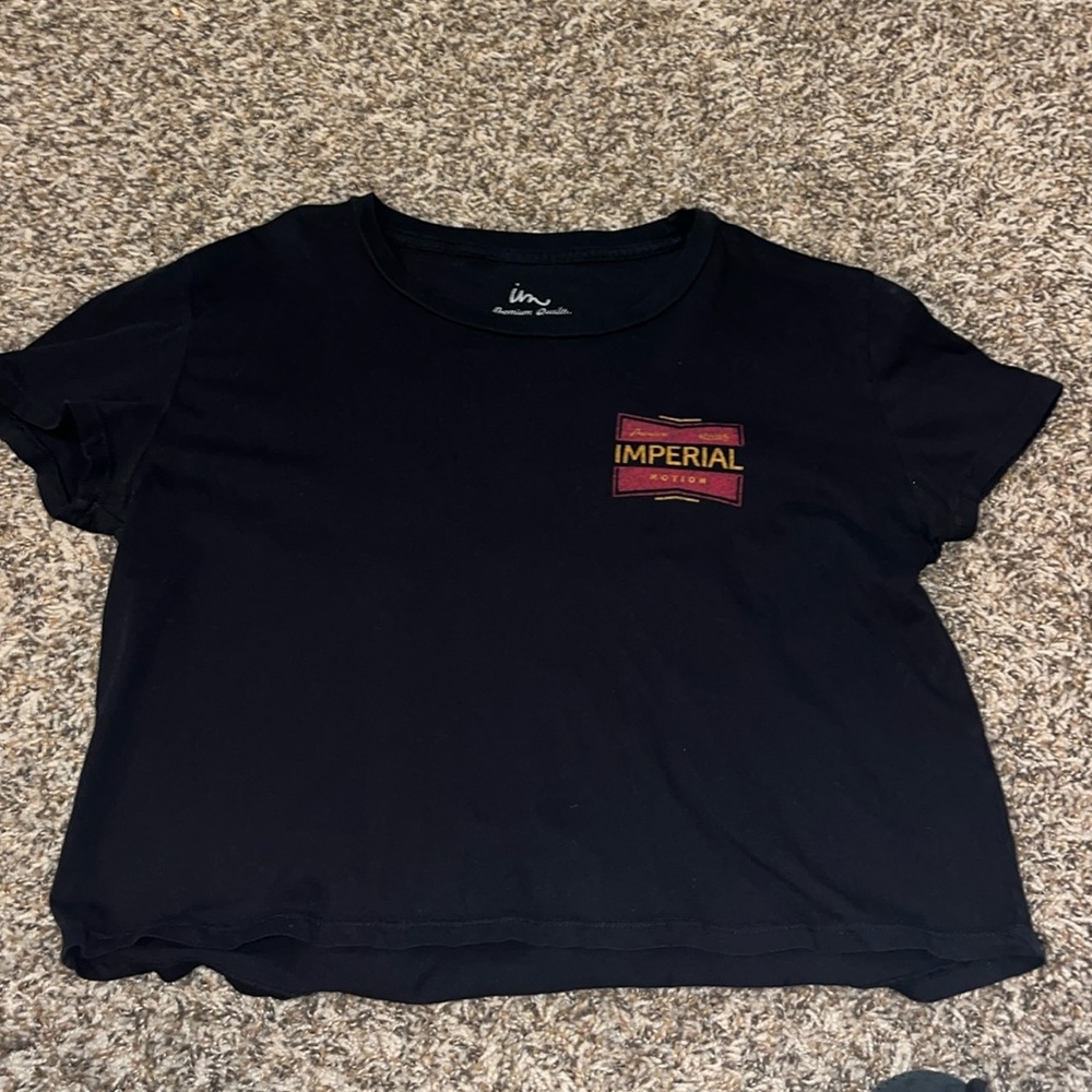 Imperial Motion Black Cropped Women’s Tee